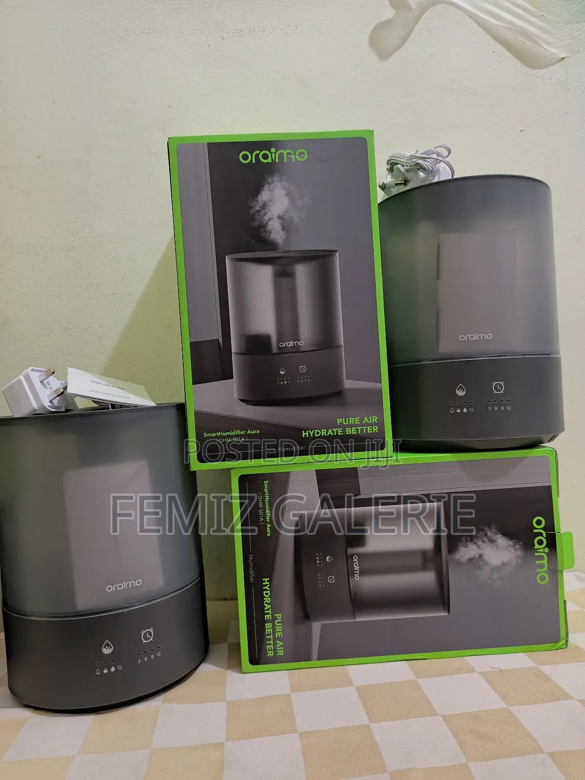Oraimo Smart Humidifier Aura 4l Plus Essential Oil ×2