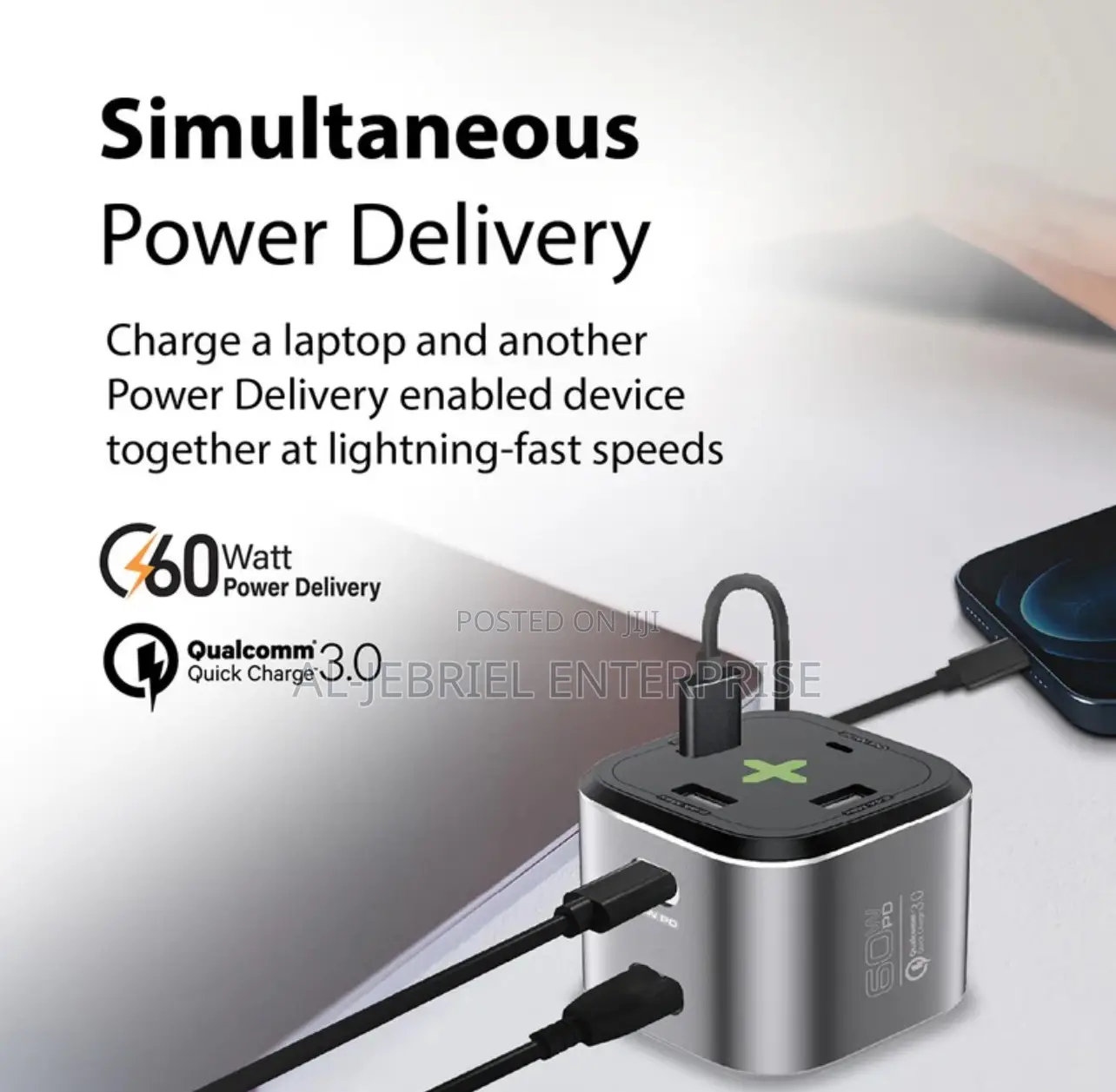 Promate POWERCUBE-PD80 80W QC 3.0 Multiport Charging Station