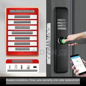 Finger Print Smart Door Locks With Card, Passcode Voice