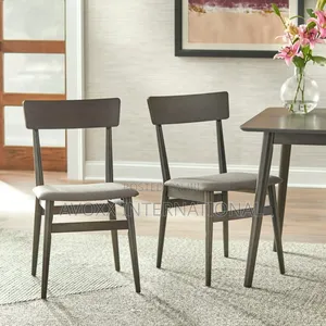 TMS Newington Indoor Dining Chair, Set of 2 ,Walnut/Mocha
