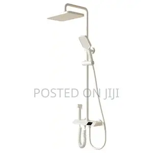 Universal Cream White,Black Copper Digital Shower Three In1