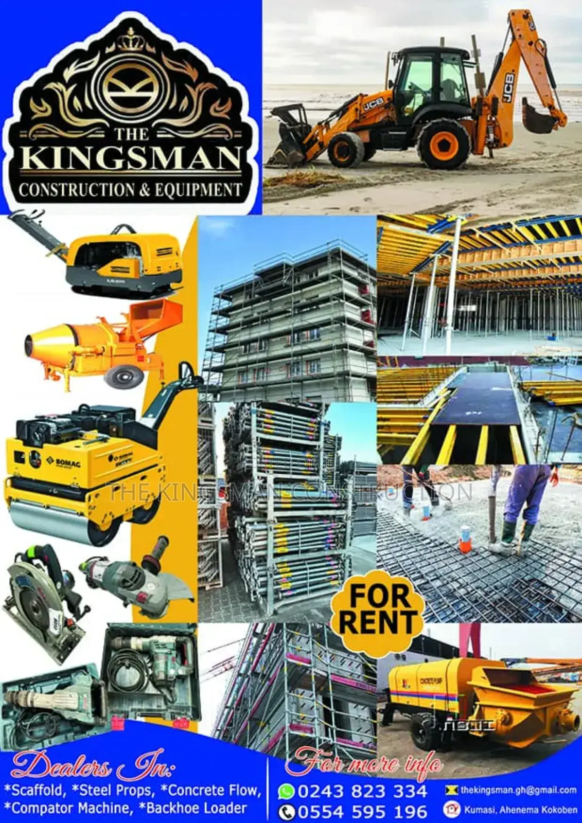 Decking Formwork/Steel Props/ Yallow Beams/ Metal Pillars