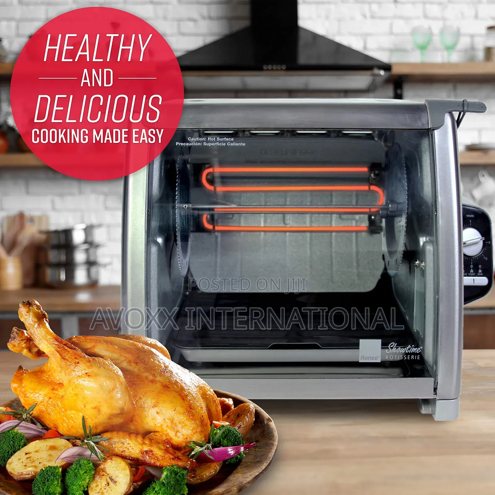 Ronco Rotisserie Oven, Stainless Steel Countertop Oven