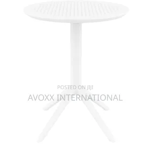 Siesta Sky Folding Table 60 Round - 2 PCS/ White Color