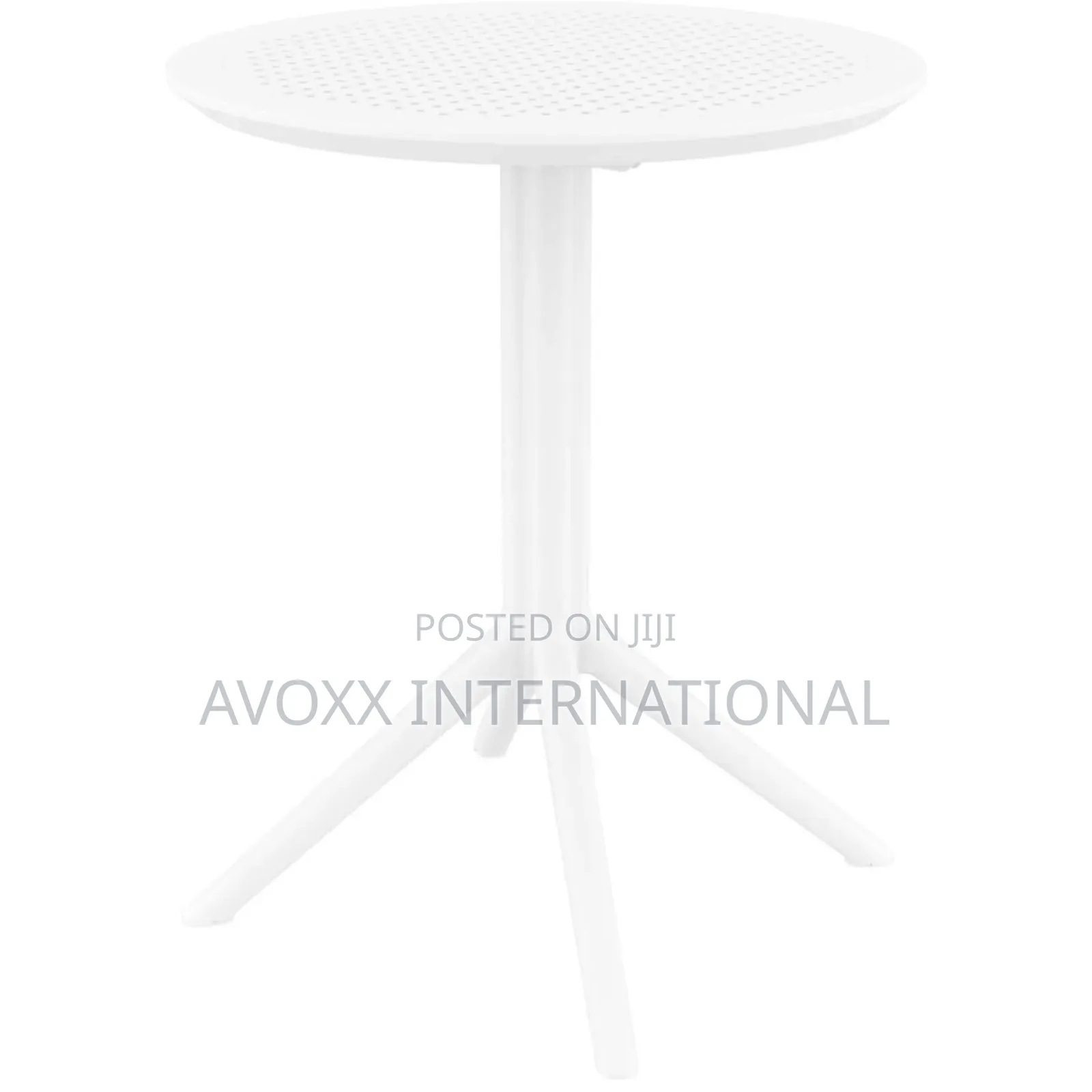 Siesta Sky Folding Table 60 Round - 2 PCS/ White Color