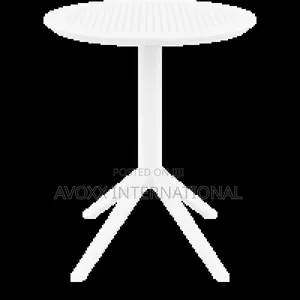 Siesta Sky Folding Table 60 Round - 2 PCS/ White Color