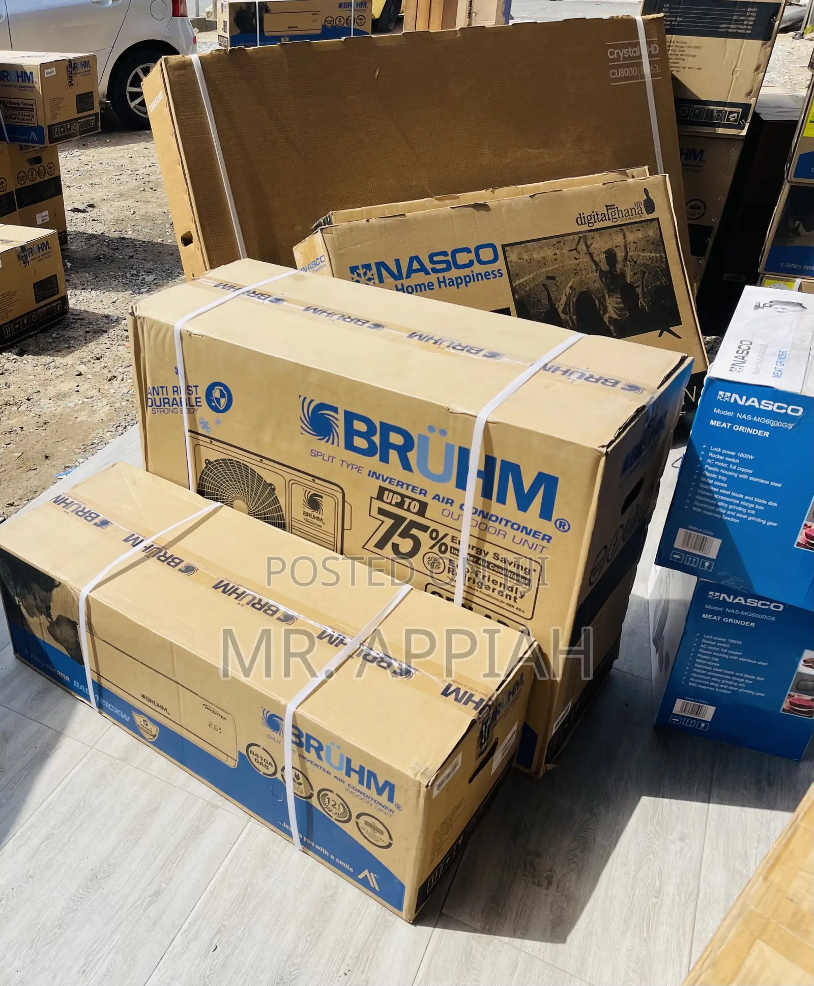 Energy Efficient Bruhm 2.0hp Split Type Smart Inverter Ac.