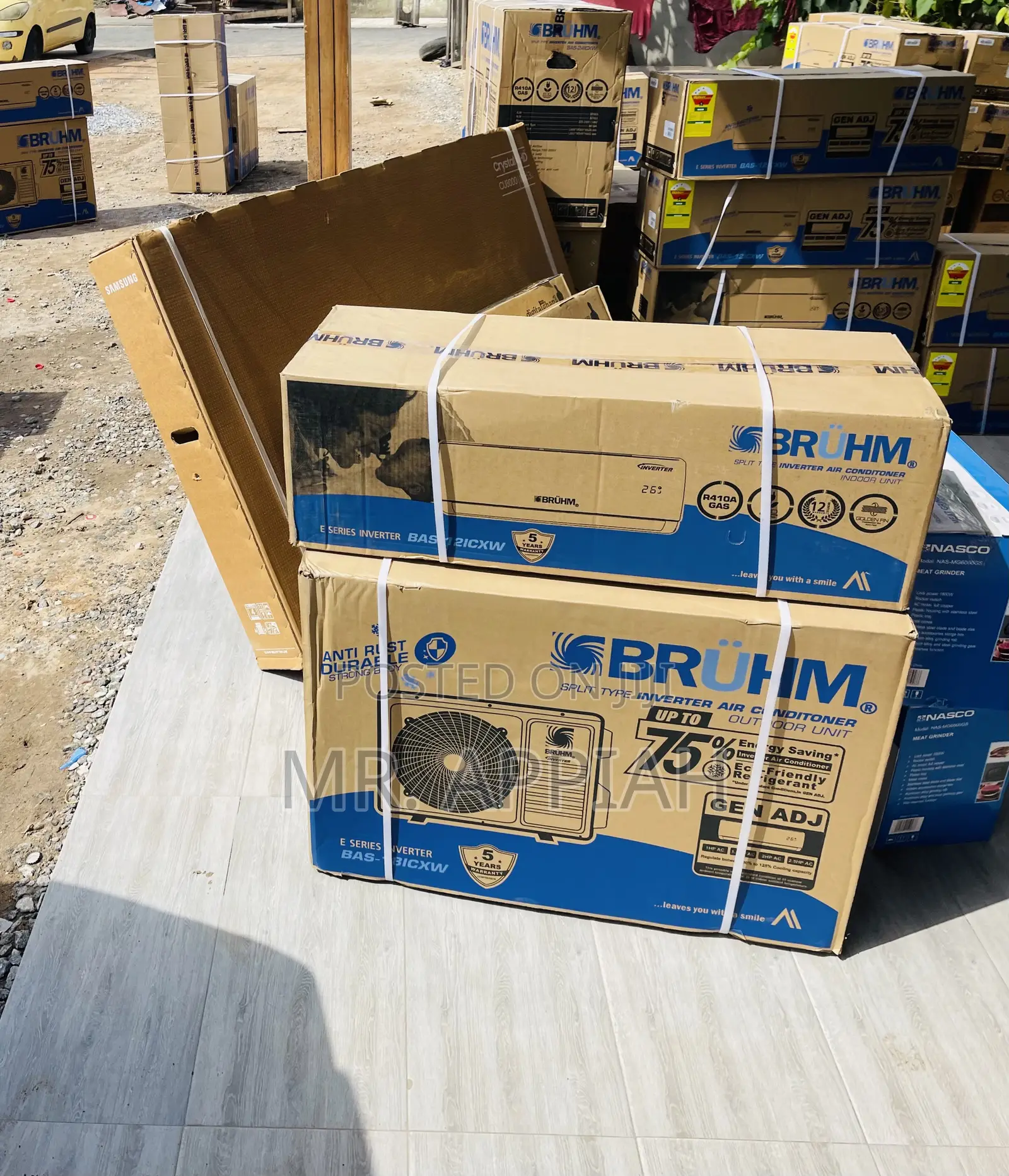 Authentic Bruhm 2.0hp Split Type Smart Inverter Ac.