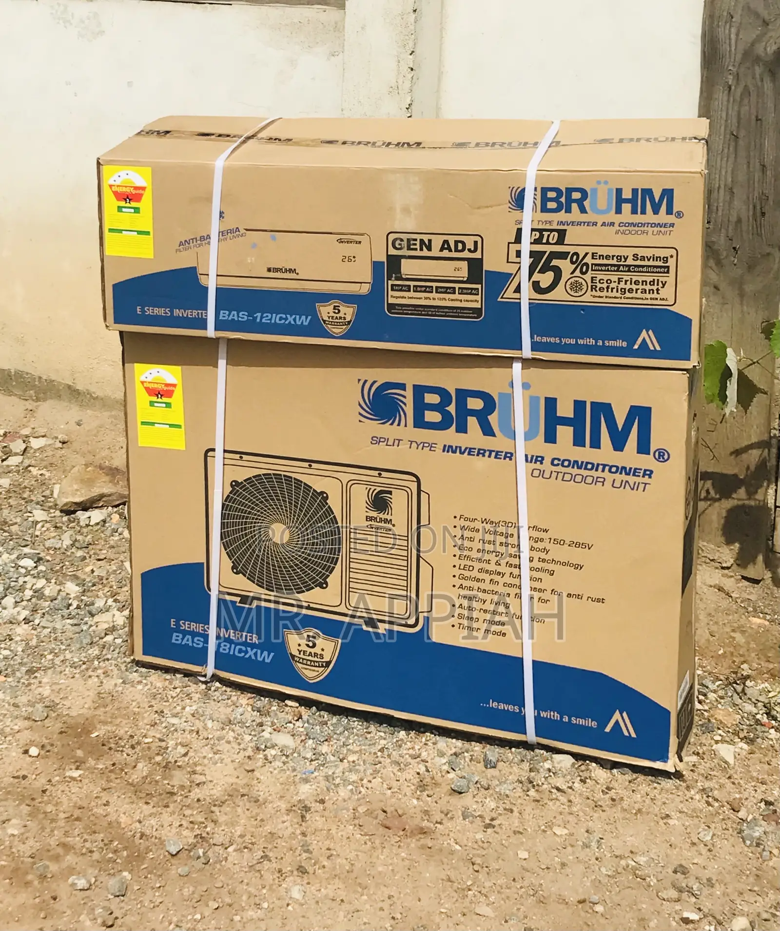 Shop Bruhm 2.0hp Split Type Non Inverter Ac(White).