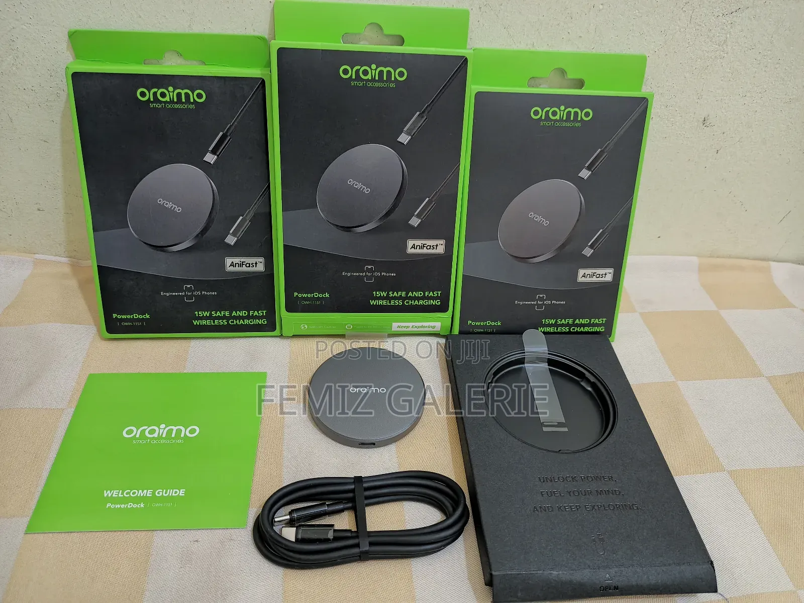 Oraimo Power Dock 15w Magnetic Wireless Charging Pad