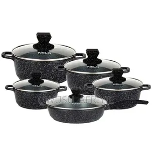 10pcs Kala Nonstick Cookware Set Induction Set Granite