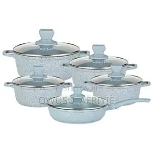 10pcs Kala Nonstick Cookware Set Induction Set Granite