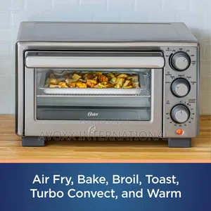 Oster Compact Countertop Oven With Air Fryer,Stainless Steel