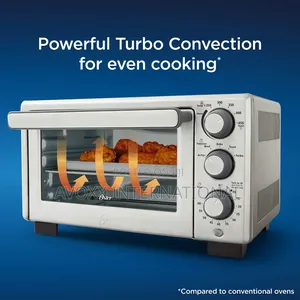 Oster Compact Countertop Oven With Air Fryer,Stainless Steel
