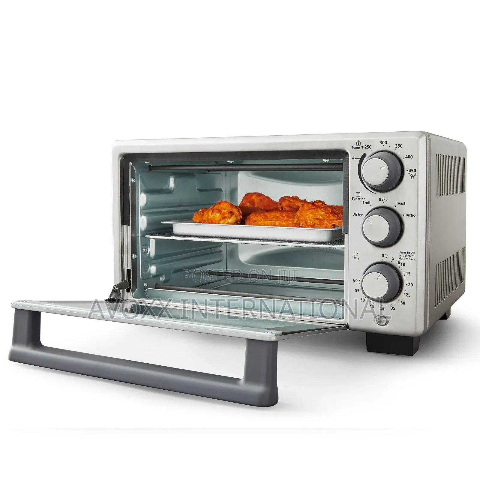 Oster Compact Countertop Oven With Air Fryer,Stainless Steel