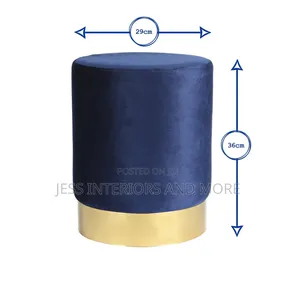 Velvet Ottoman