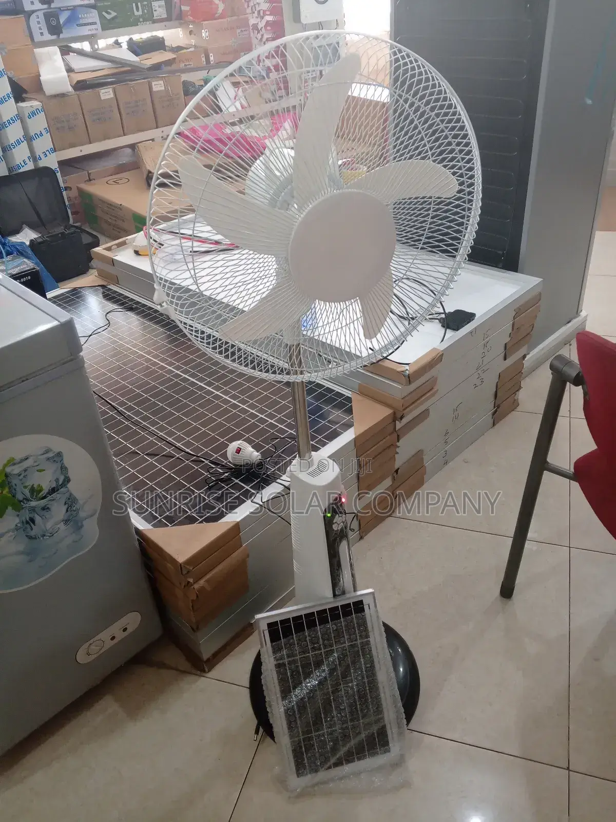 Electricity and Solar Rechargeable Fans
