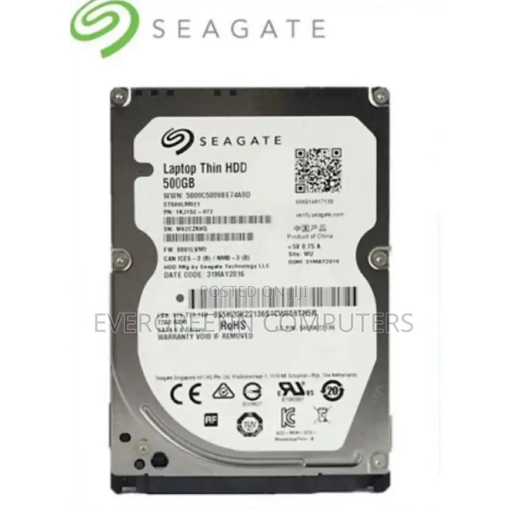 500gb Seagate Laptop Sata Hard Drive