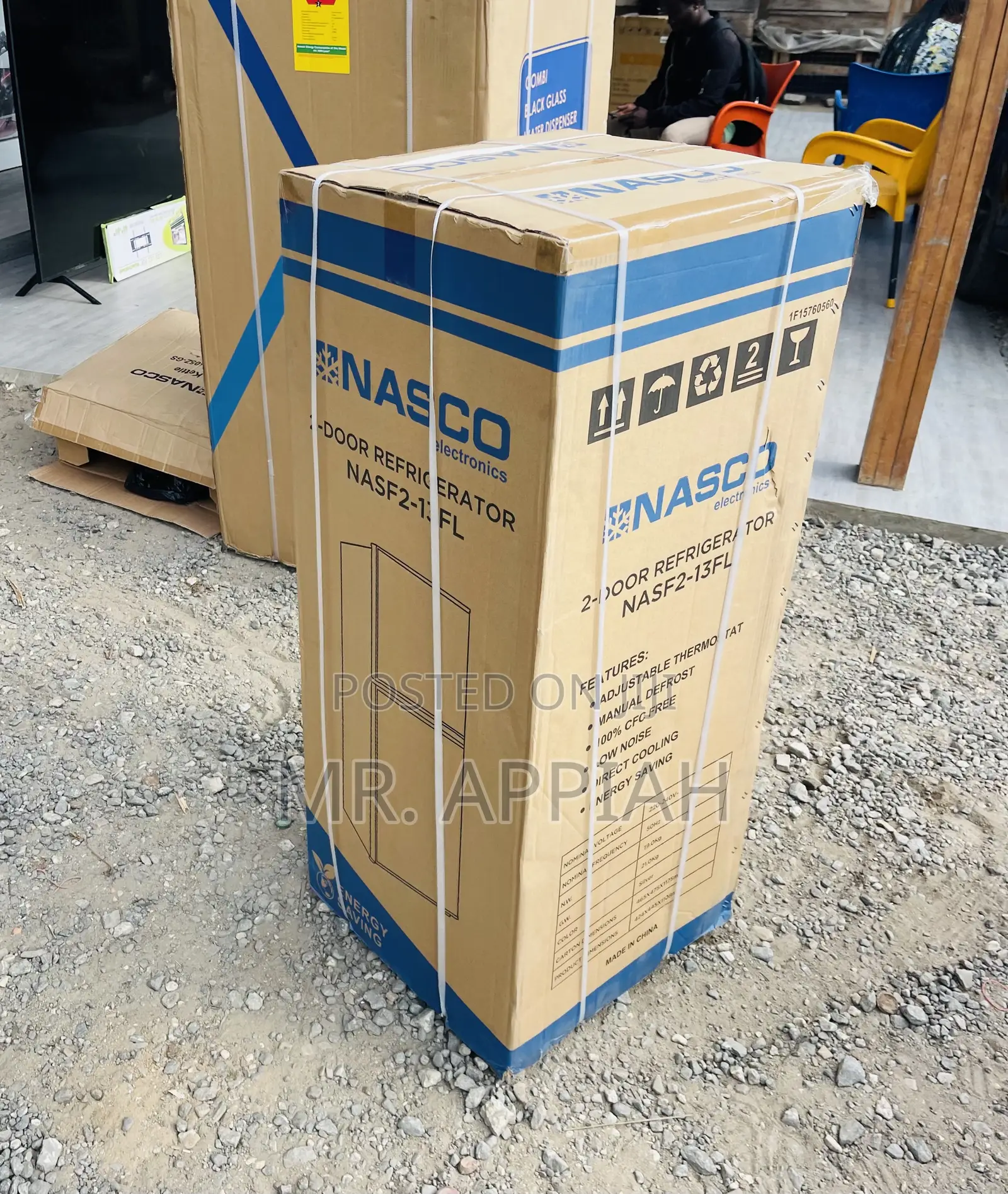 Choose Nasco Nasf2-13fl Double Door Electric Fridge(Silver)