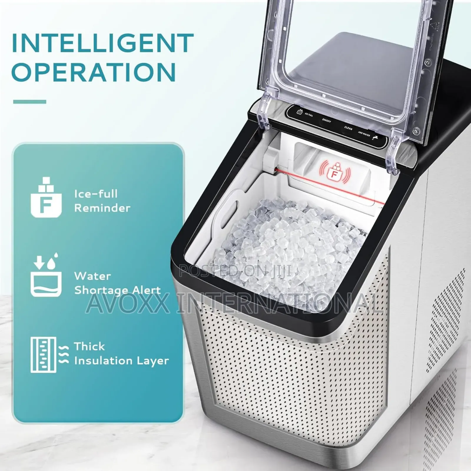 Euhomy Nugget Ice Maker Countertop, Max 34lbs/ Im-035