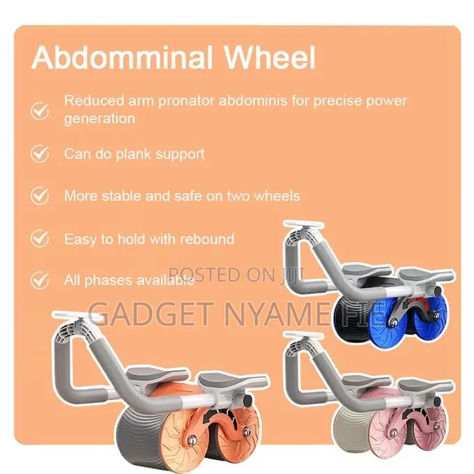 Automatic Rebound Ab Wheel Roller