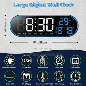 Digital LED Clock With Remote Control