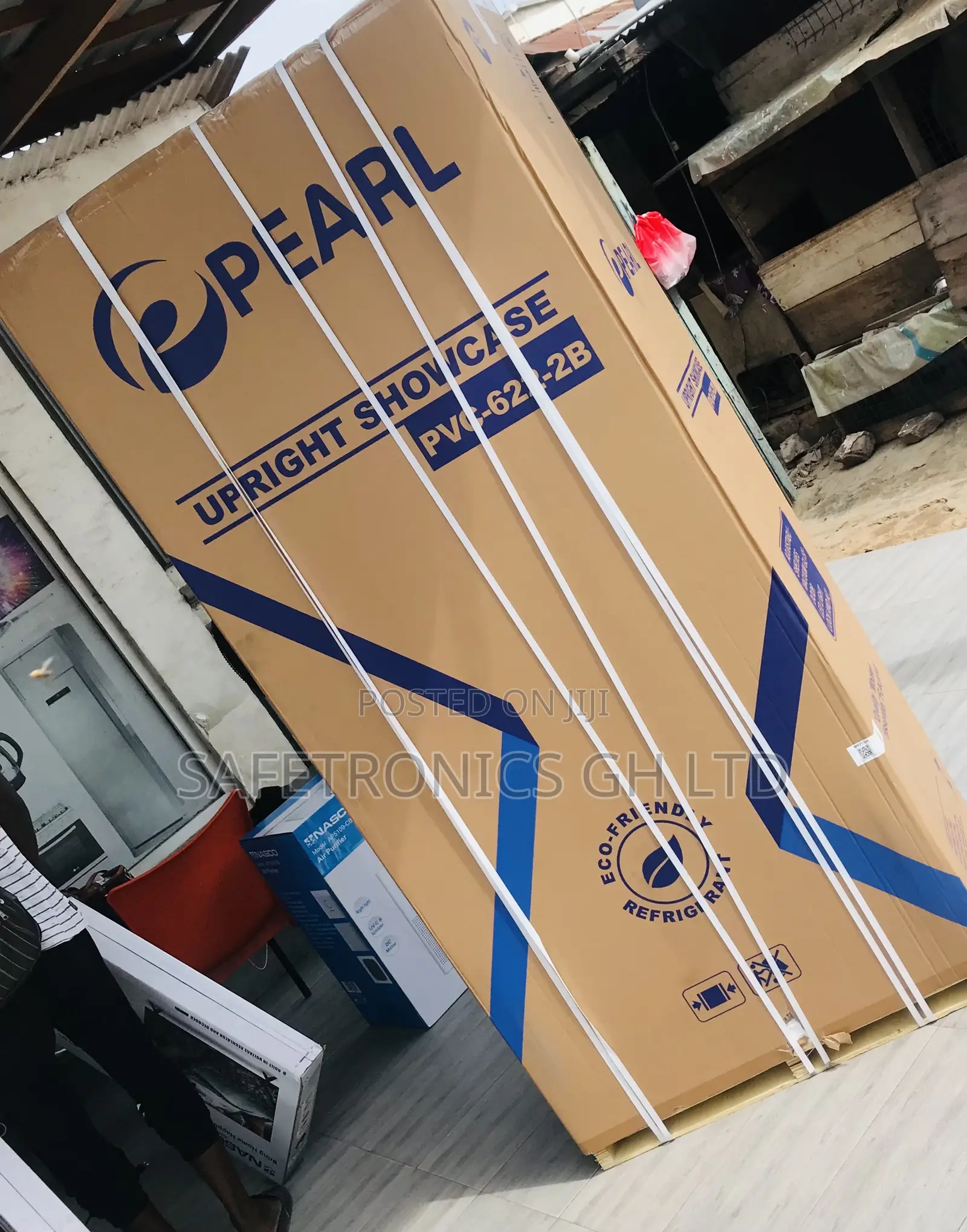 Grab New Cooling Pearl < PVC-622 Glass 2 Doors Display 