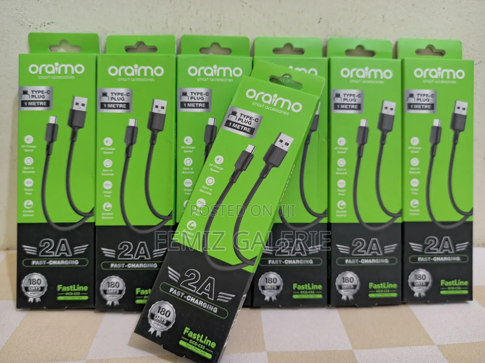 Oraimo Duraline 2 Usb-a to Type-C Charging and Data Cable