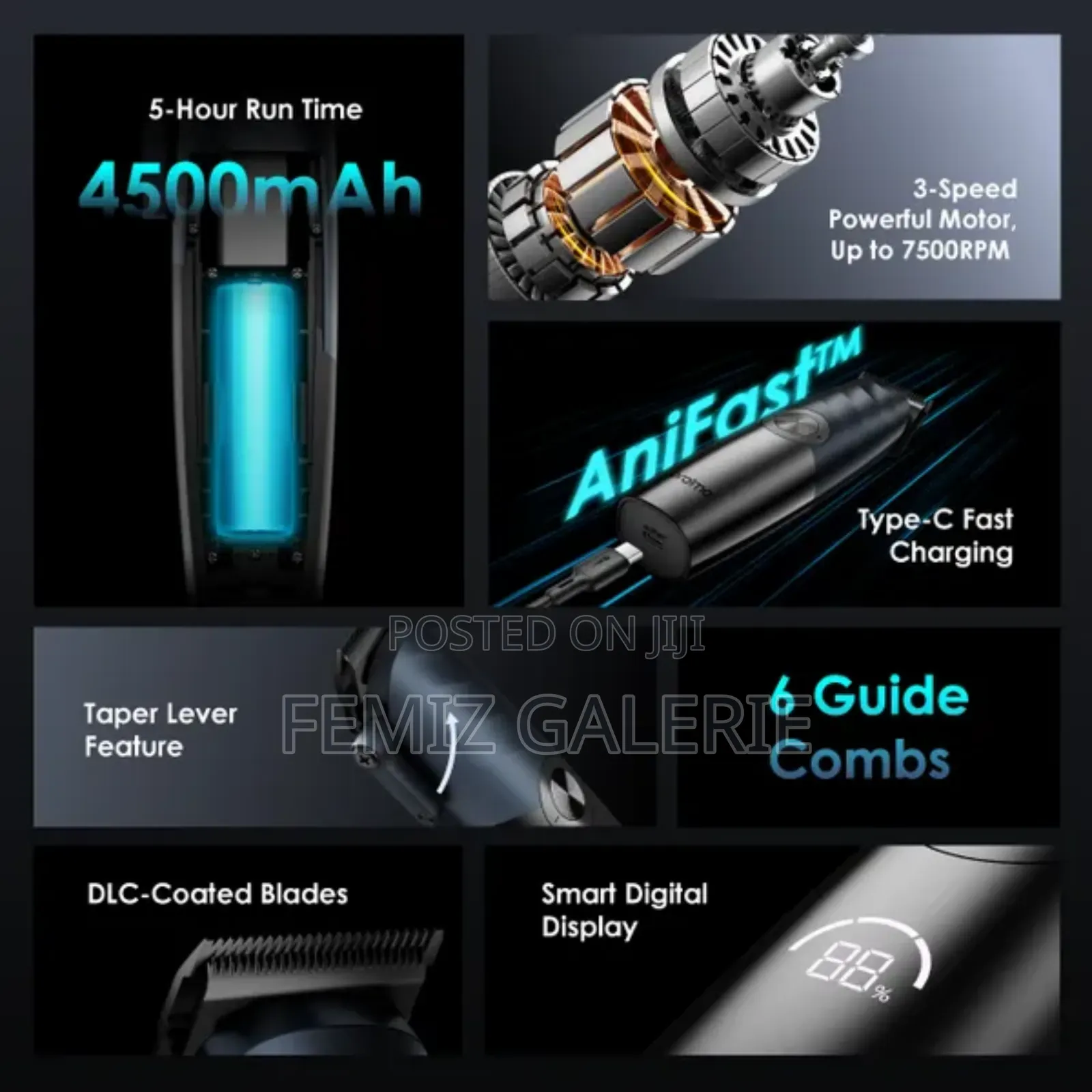 Oraimo Smart Clipper Pro Max Professional Hair Clipper