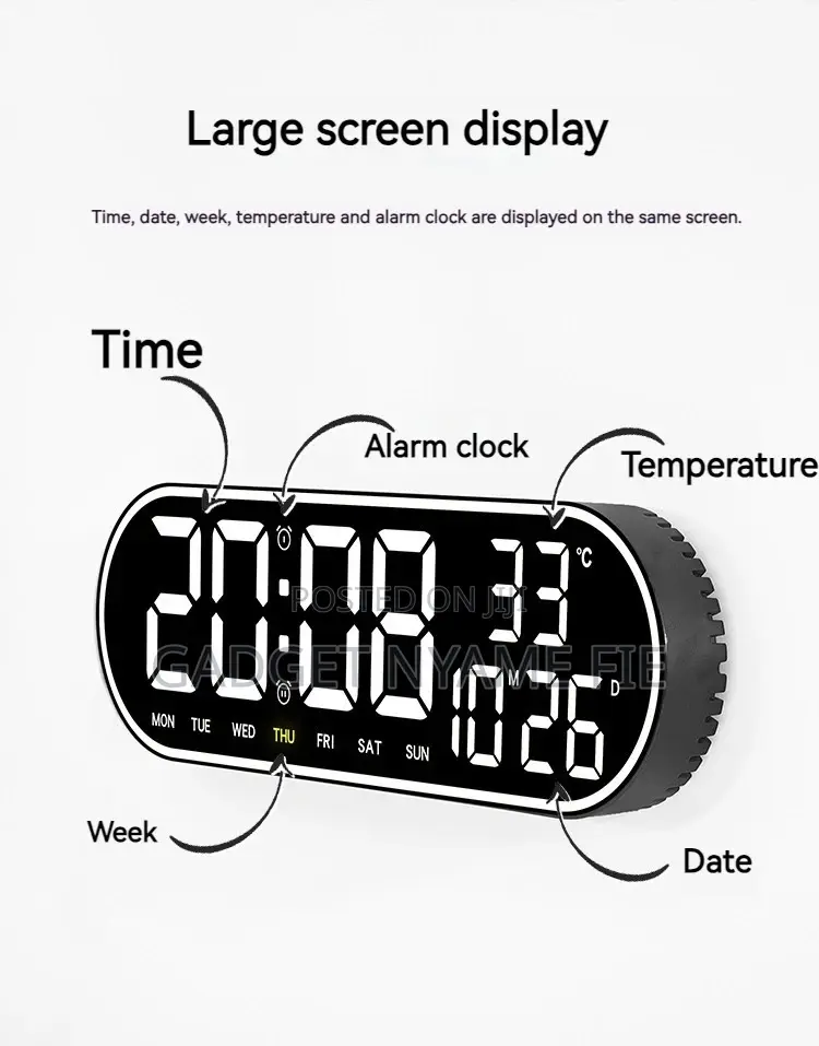 Digital LED Alarm Clock With Remote Control