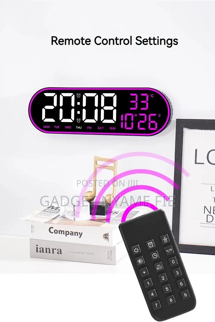 Digital LED Alarm Clock With Remote Control