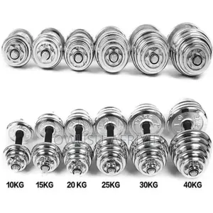 50kg Electroplated Adjustable Dumbbells With Barbells Set