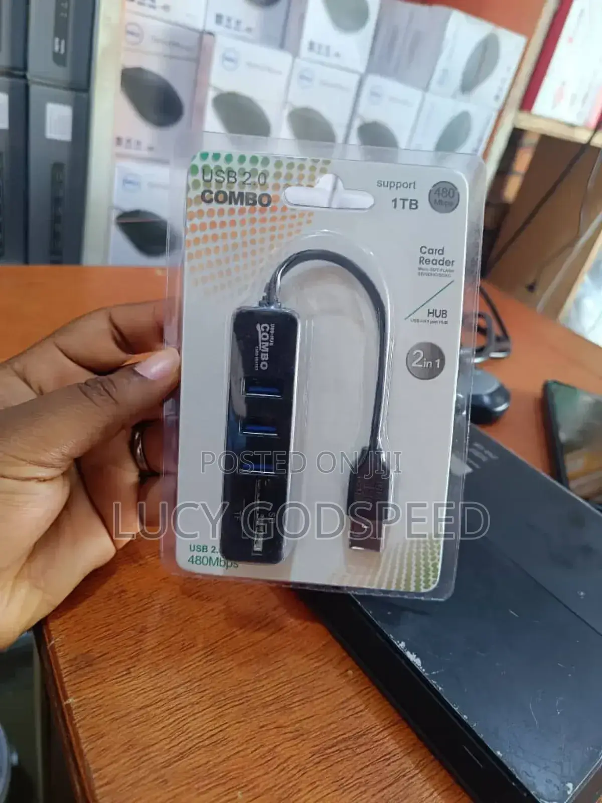 USB 2.0 3 Port HUB With Card Reader