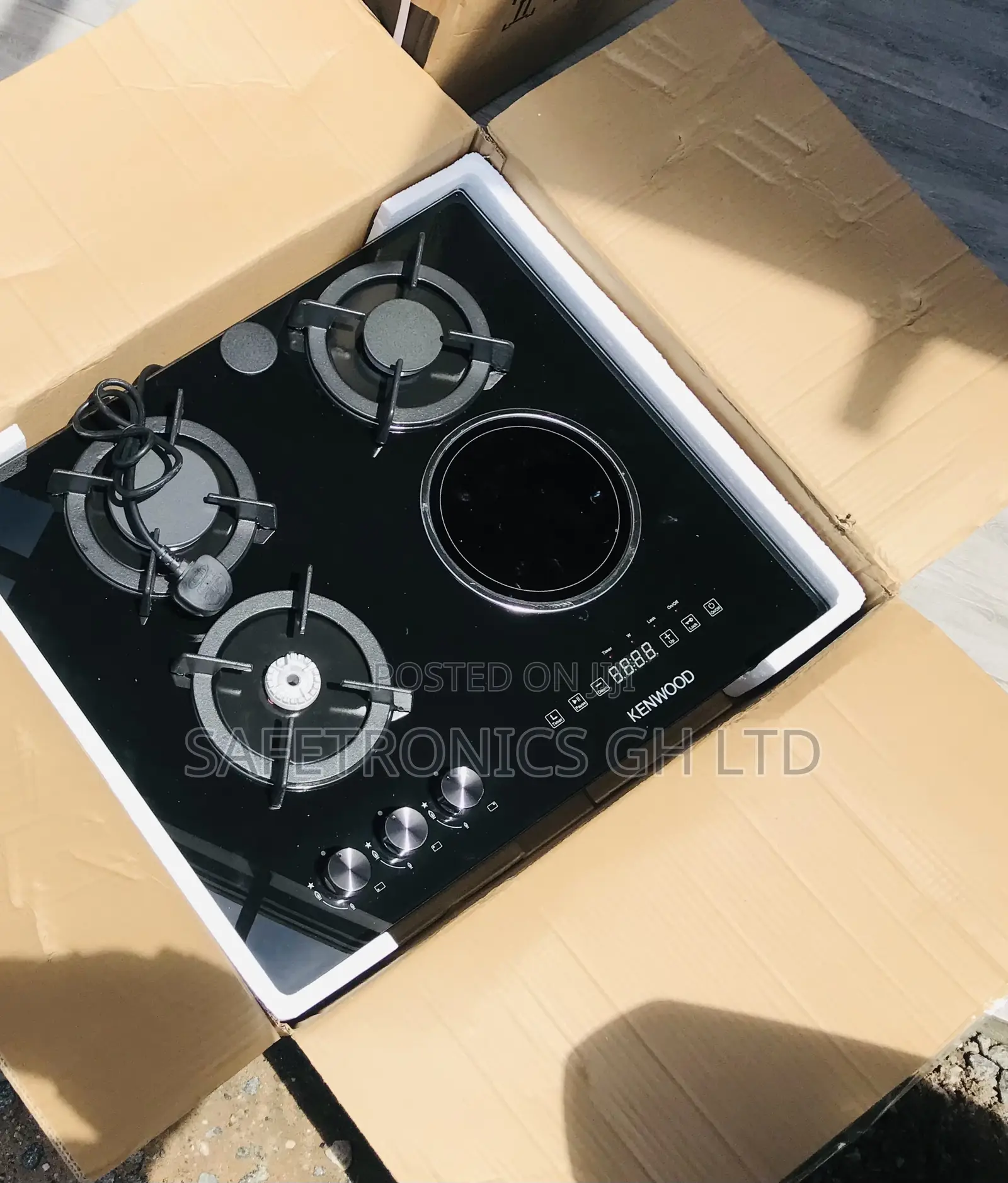Buy Authentic ~ Black 60cm 3 Gas 1 Electric Kenwood