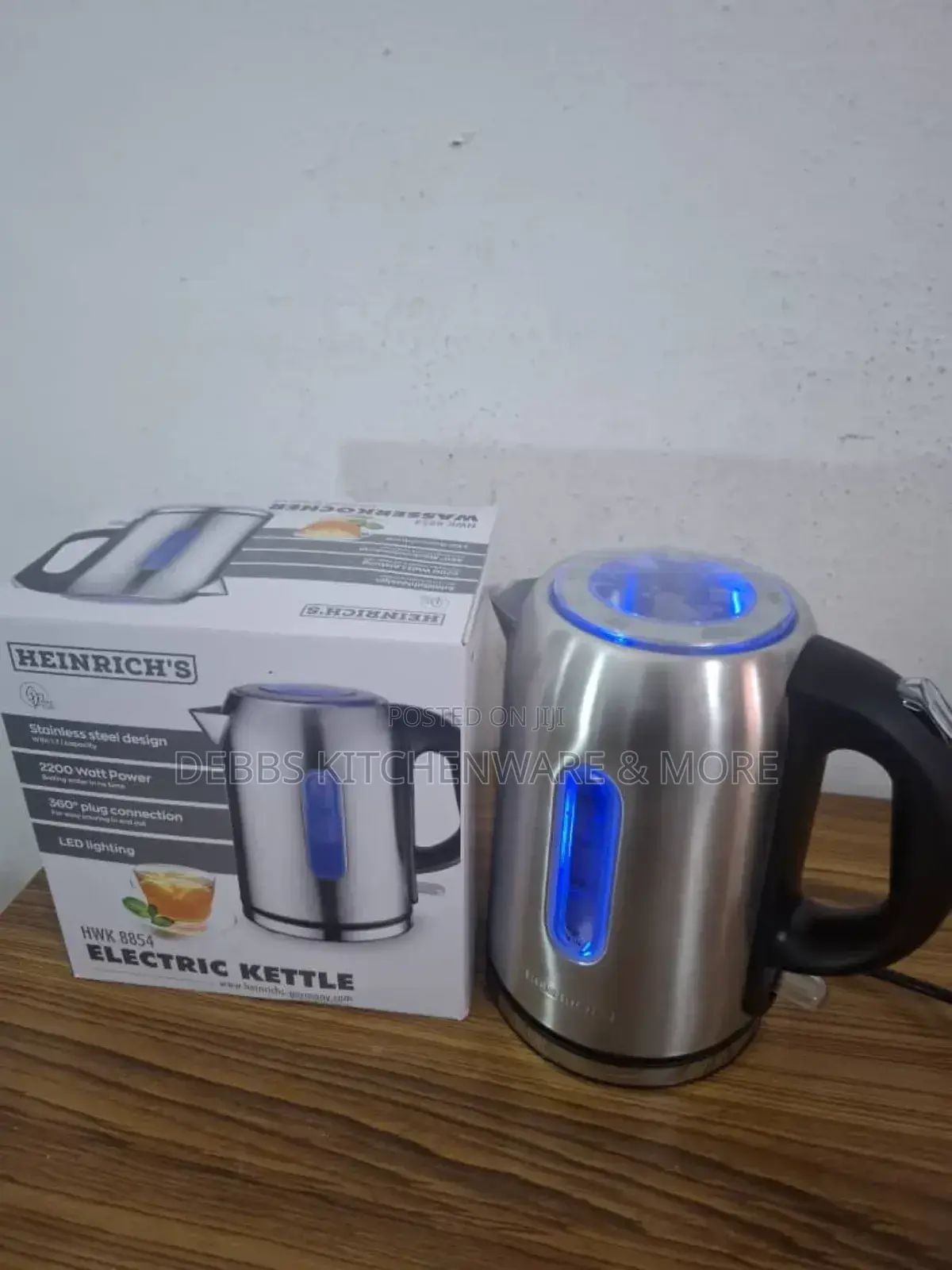 Henrich 1.7litre Stainless Kettle
