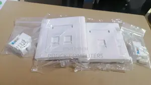 Universal Cat6 Rj45 Double Faceplate