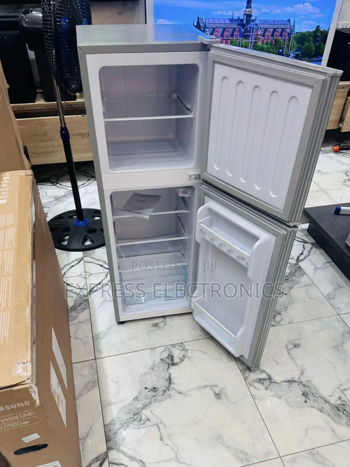 Sleek Double Door Fridge Nasco Grey Nas-13fl.