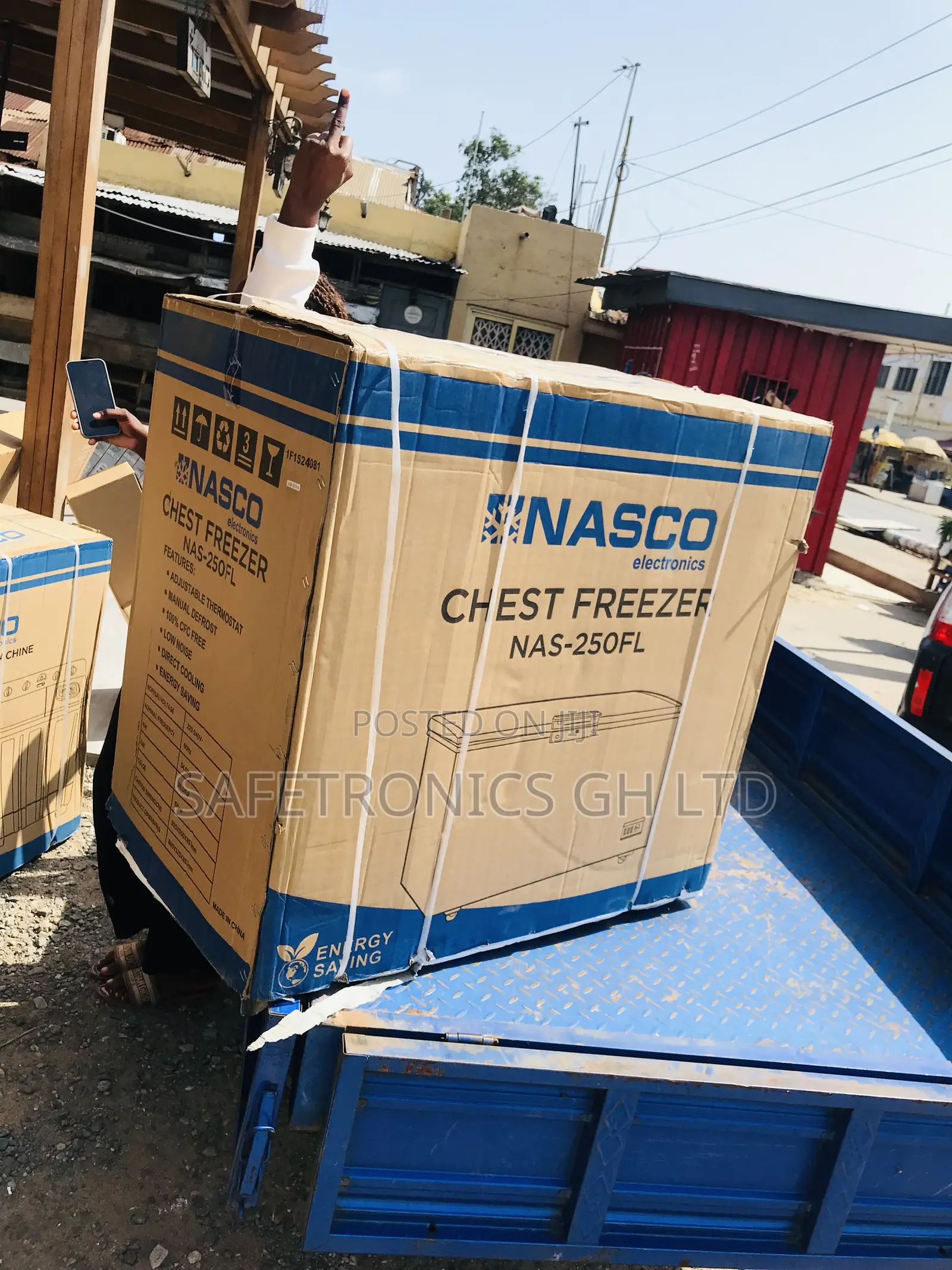 Quality Sleek Nasco Gray Nas-250 1 Door Freezer 198L