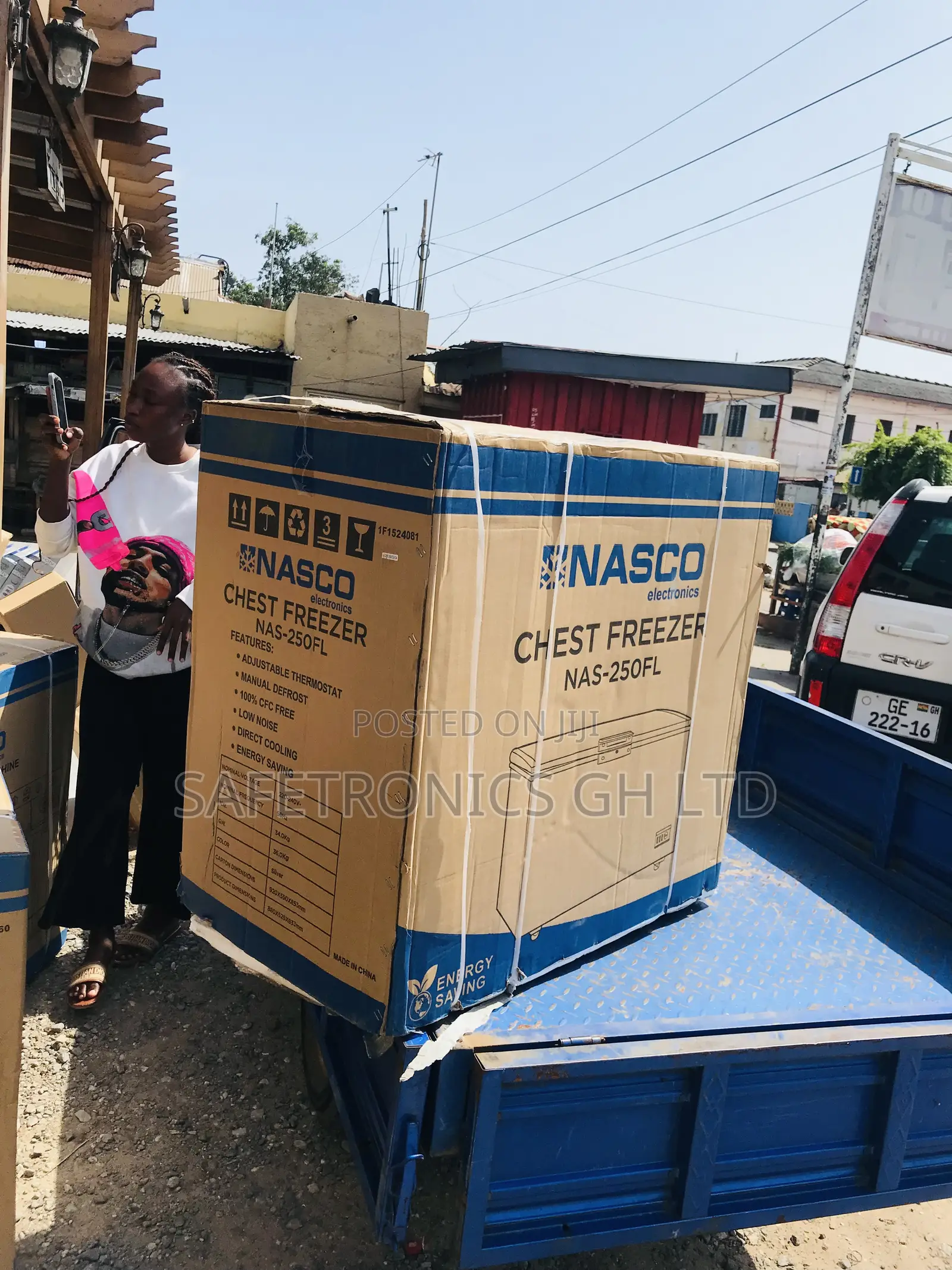 Eco Friendly 198 Liters Nas-250 Nasco Gray Freezer > 