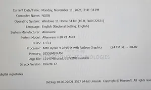 Laptop Dell Alienware M18X 64GB AMD Ryzen 9 SSD 2T