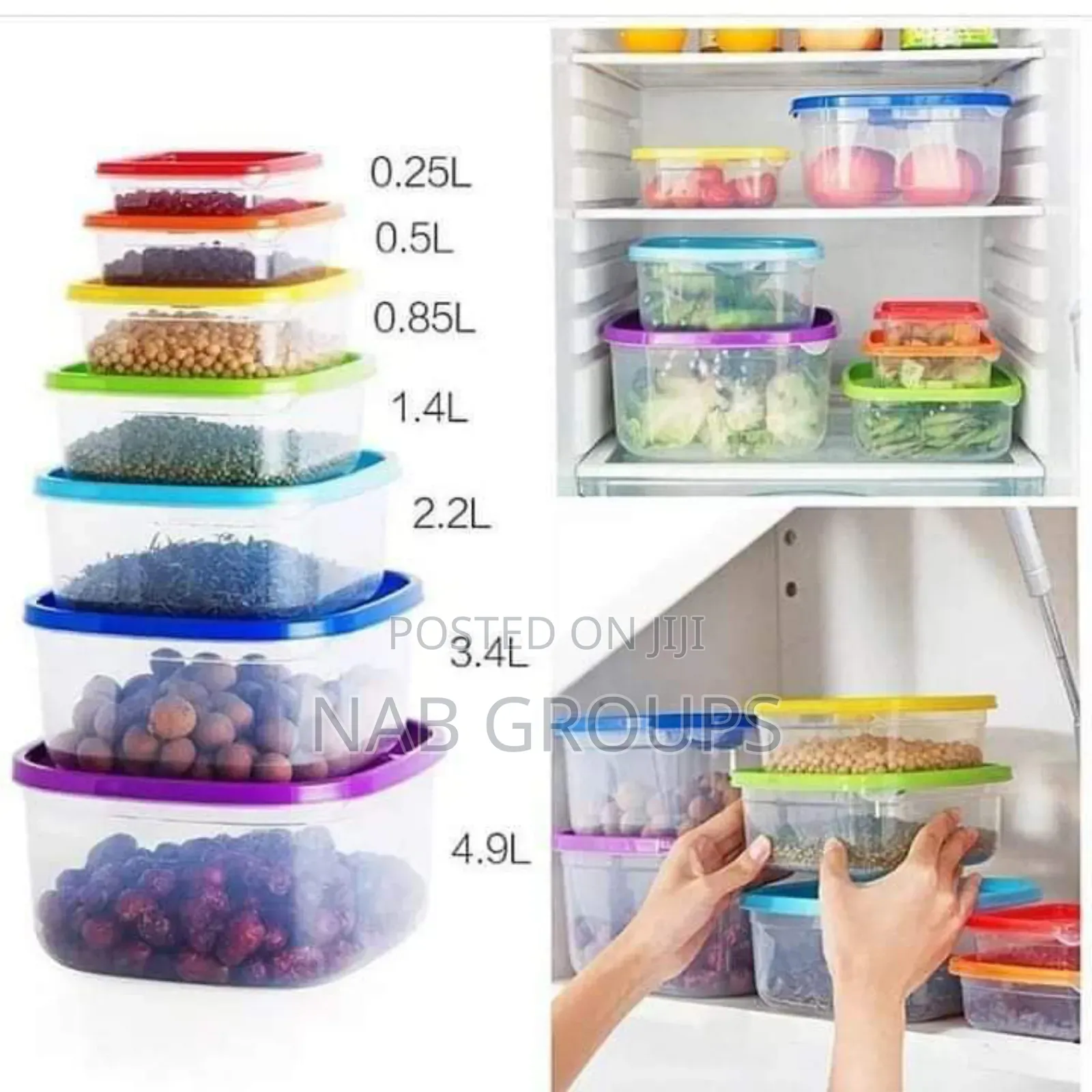 7pcs Storage Containers
