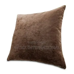 The Smith 20" Square Chenille Pillow Chocolate/ 2 PCS