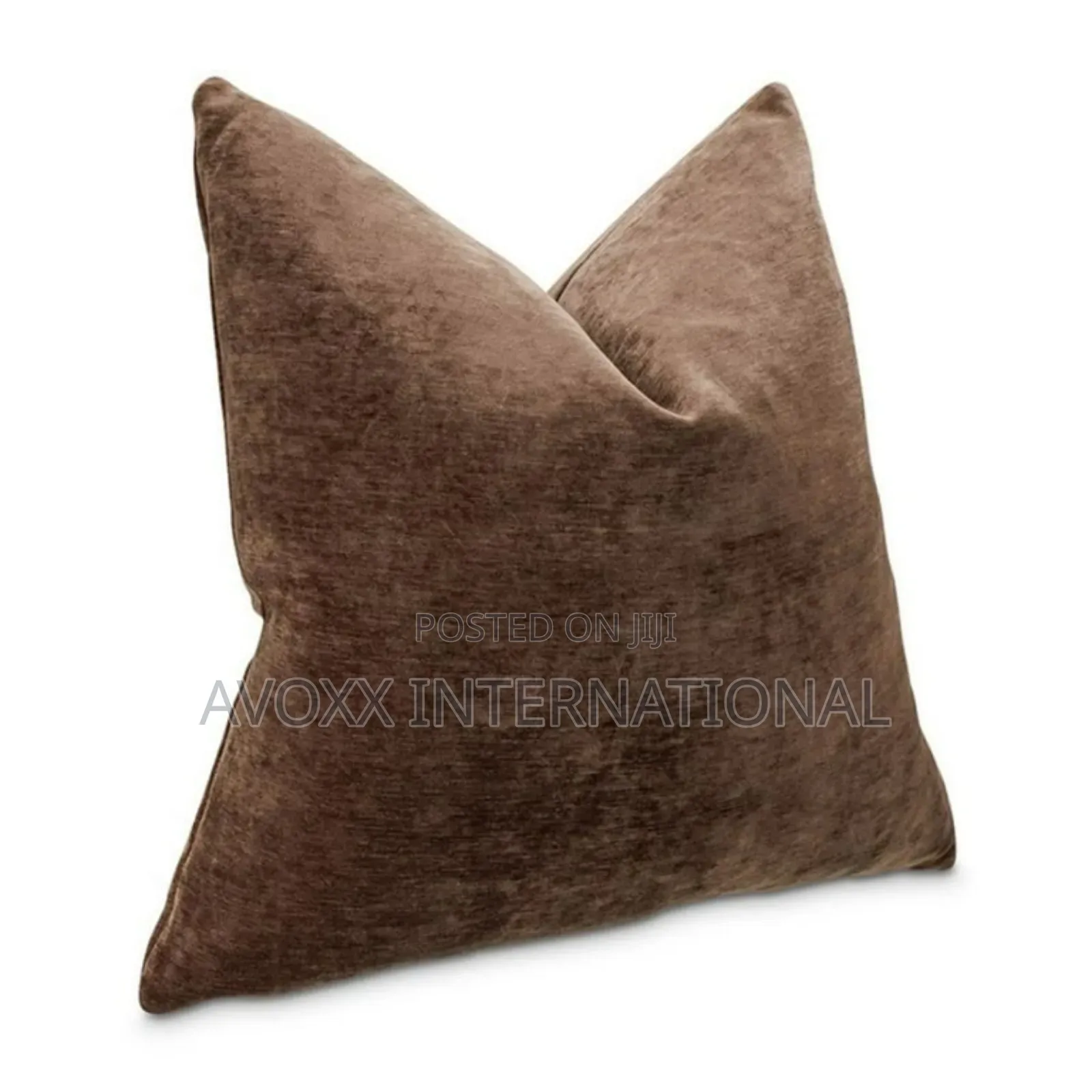 The Smith 20" Square Chenille Pillow Chocolate/ 2 PCS
