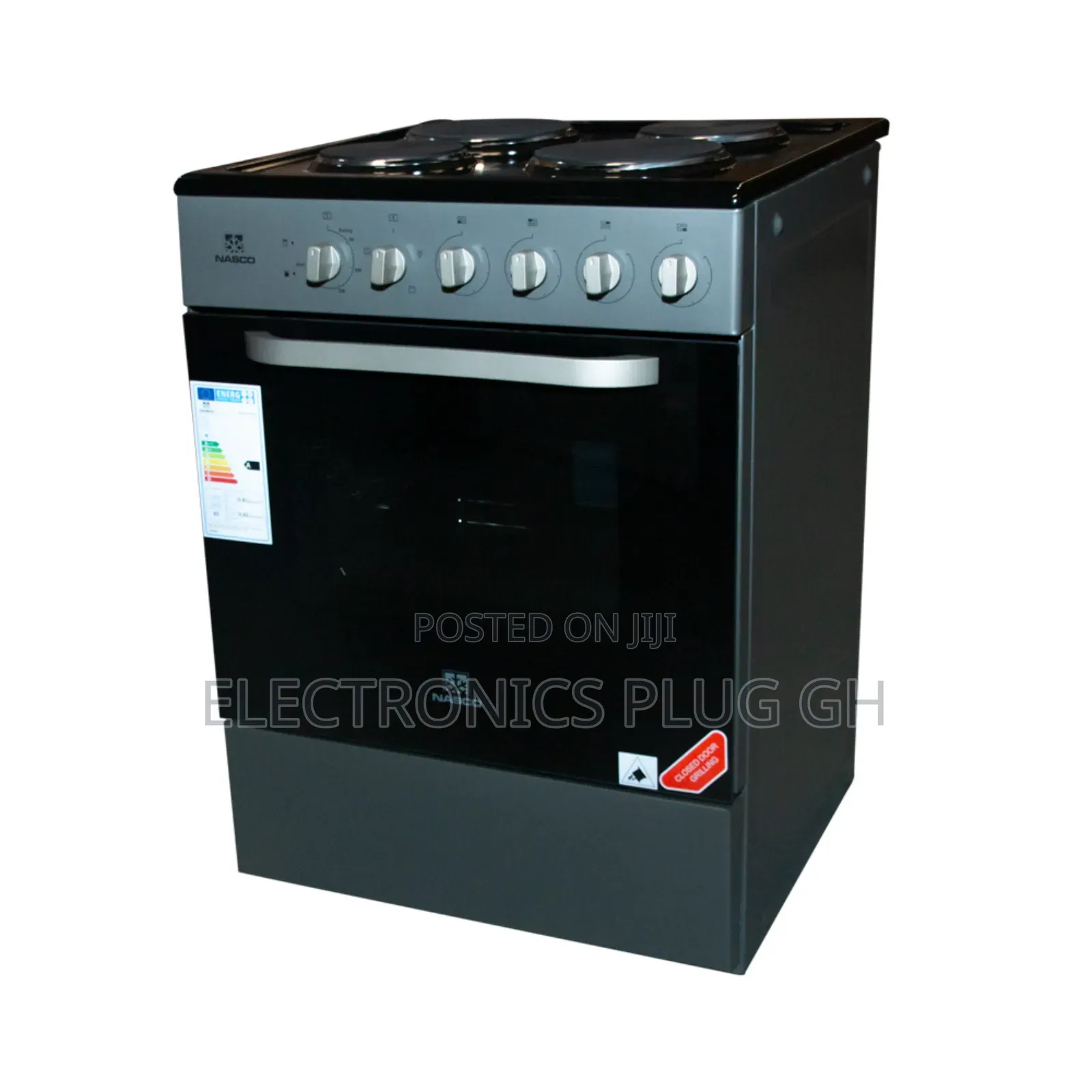Nasco 4 Burner Electric Hob With Oven