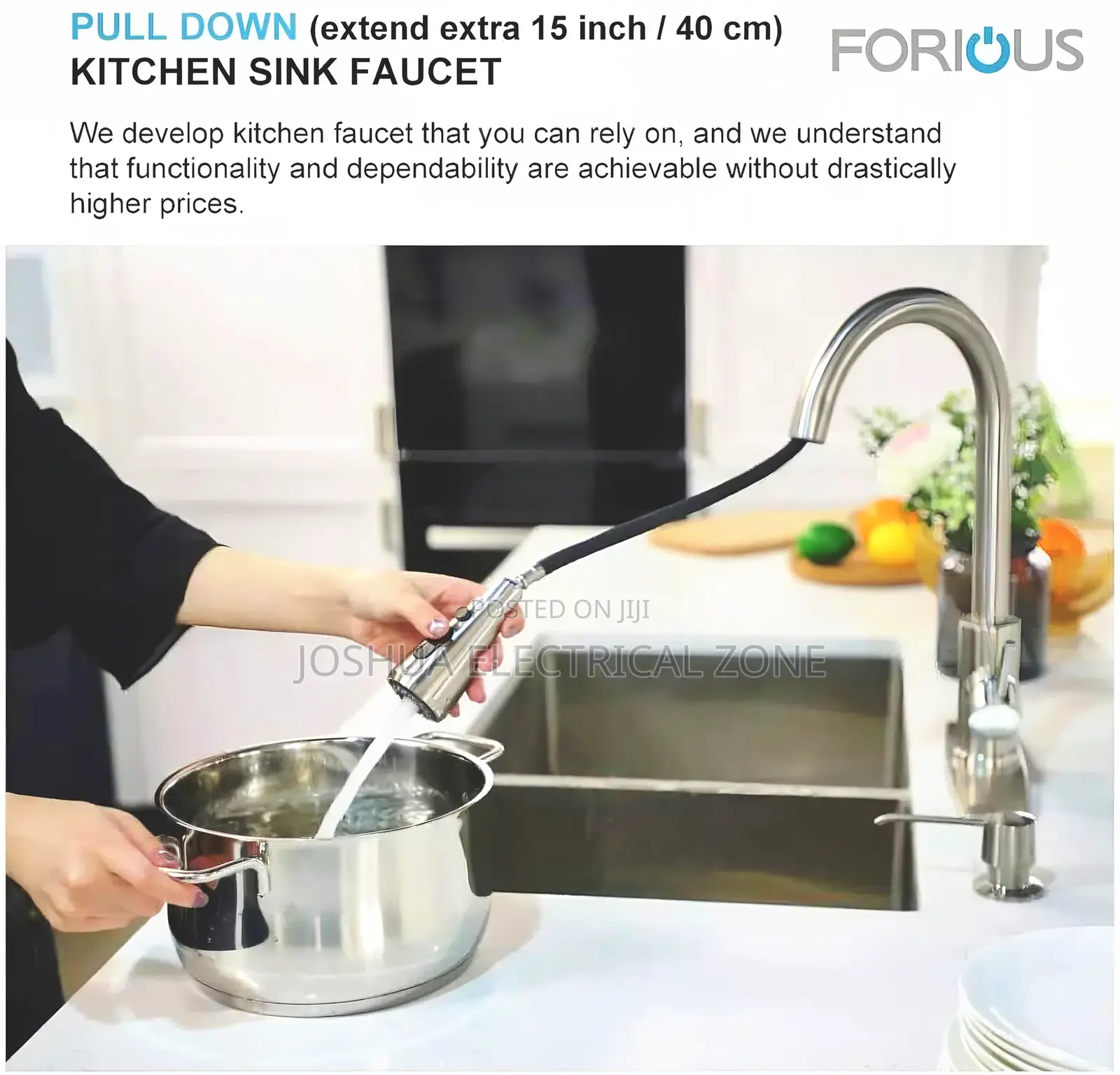 Pull Out Taps-kitchen Sink Taps, Basin,With 360 Swivel Spout