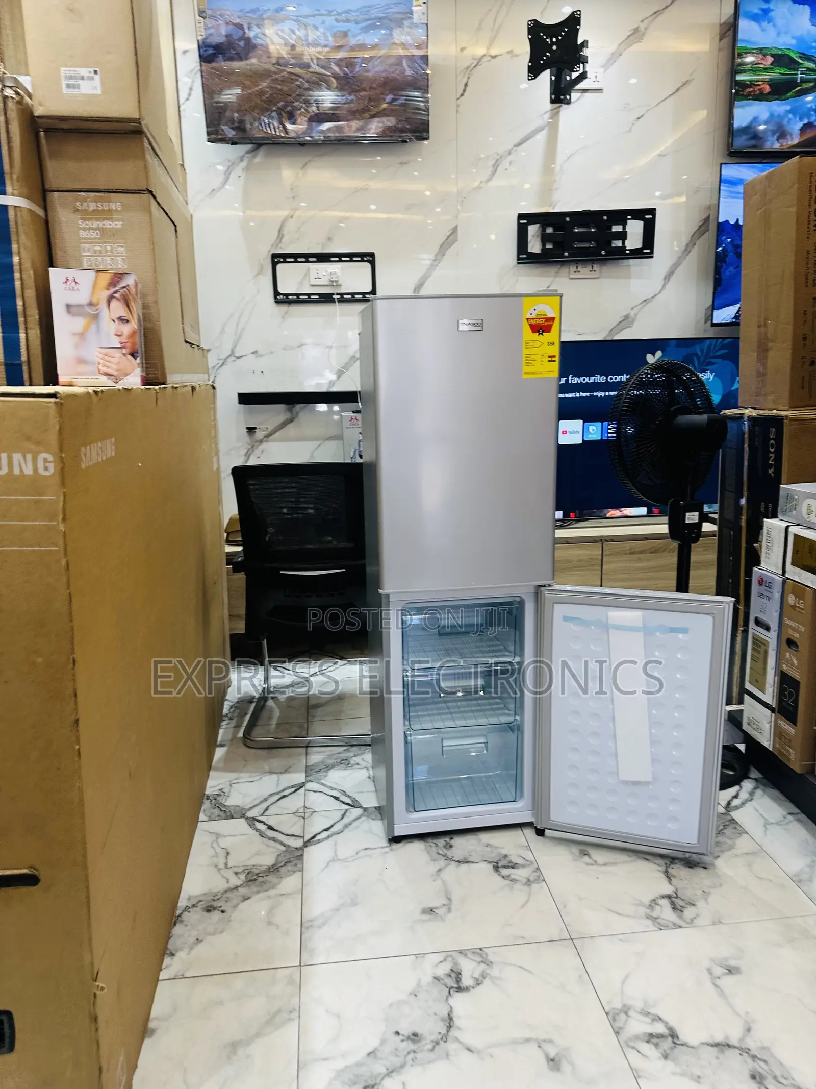 Sleek, Elegant Design Nasco Doube Door Fridge Nas-20fl