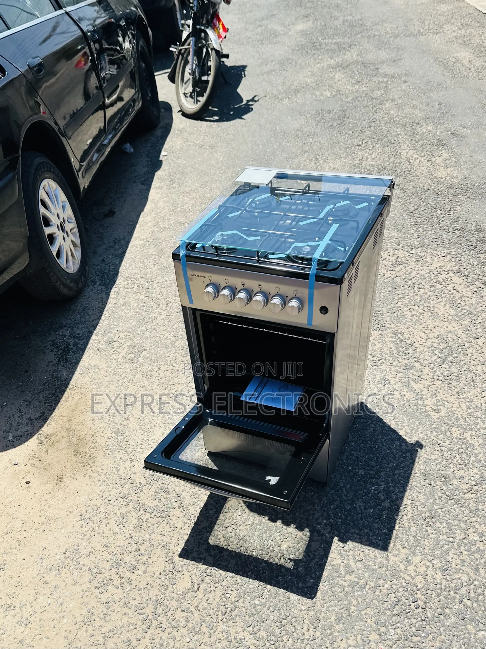 Best Buy for Less Grey Color Gas Cooker Oven 4burner 50/50