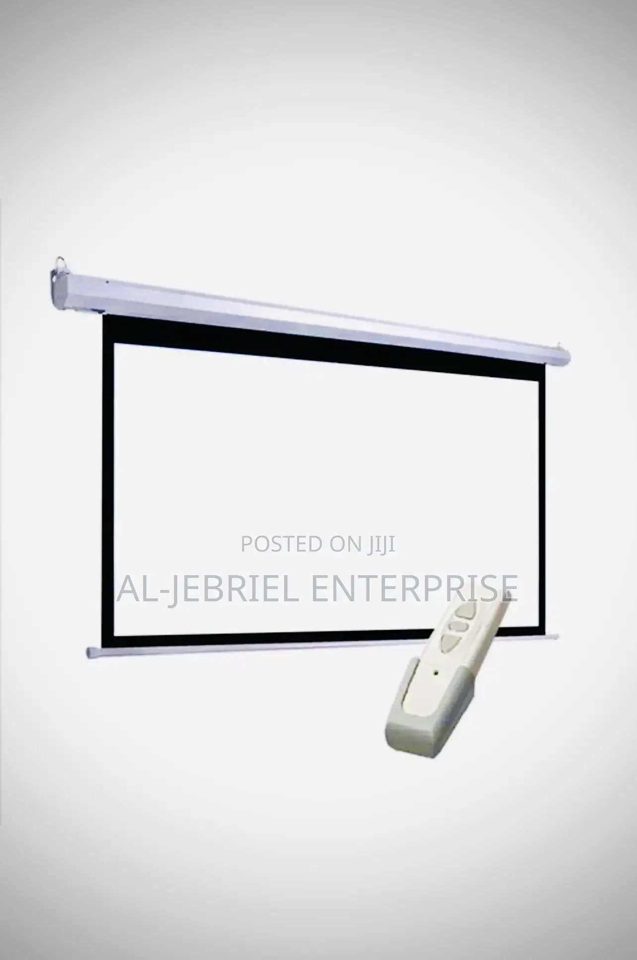 240”X240” Wide Electronic Pull Down Projector Screen+Remote