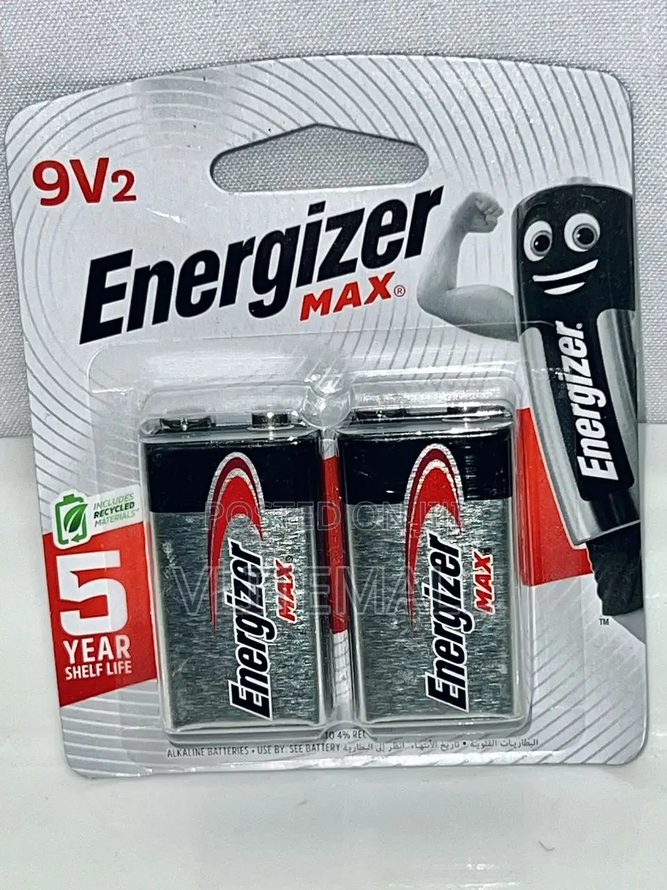 Energizer Max 9v 2pack
