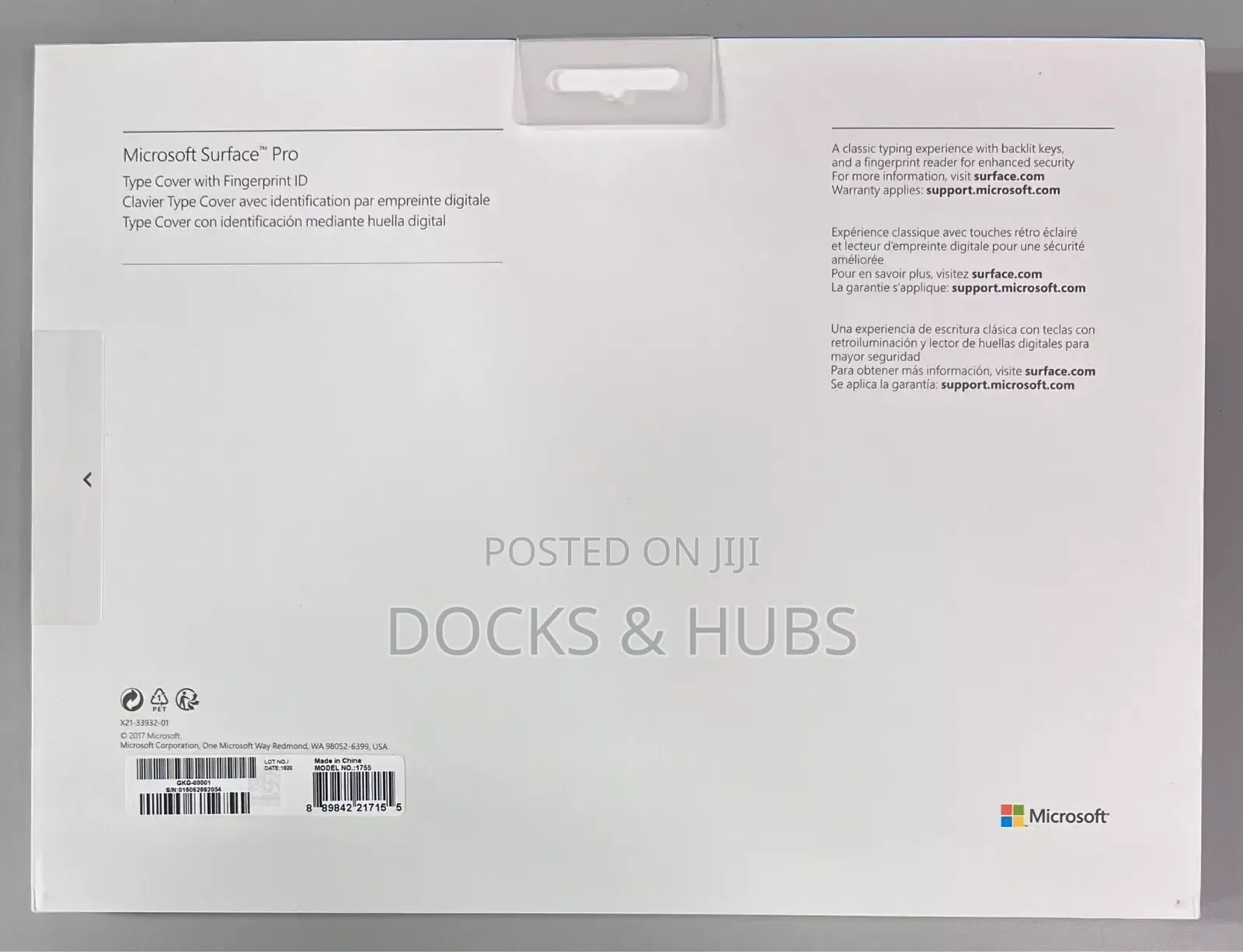 Microsoft Surface Pro Type Cover With Fingerprint ID